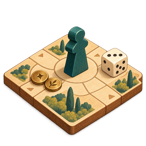 An illustration of people gathering around a game